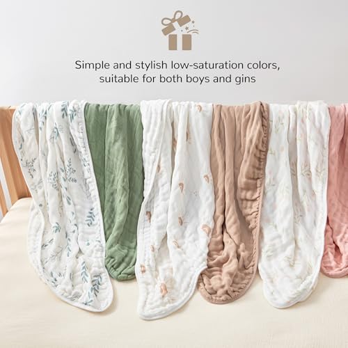 JELLYMONI Muslin Baby Hooded Towel 2 Pack