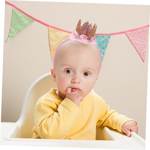 Baby Flower Crown Headband for Boys and Girls Birthday Celebration