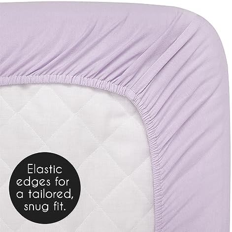 Sweet Jojo Designs Lavender Purple Fitted Crib Sheet