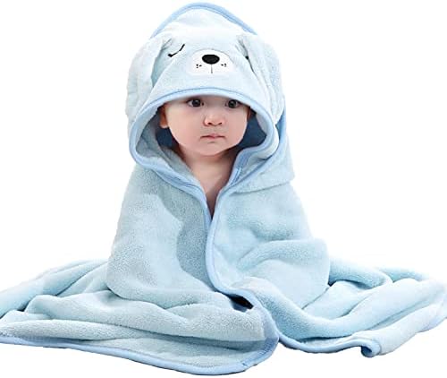 Flannel Fleece Animal Hooded Bath Towel for Kids