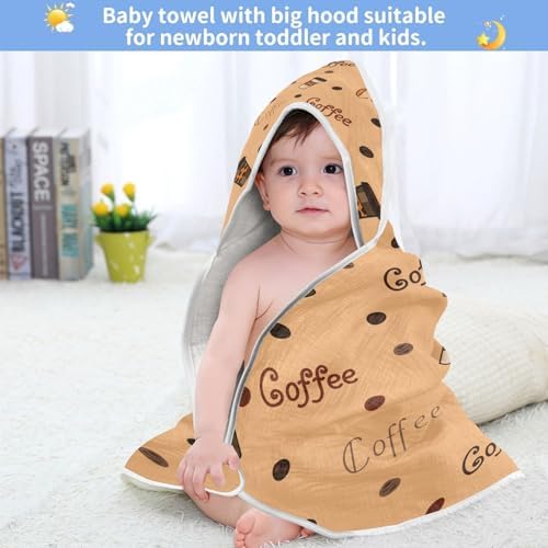 Caikeny Baby Hooded Towel for Newborns 30x30 Inch