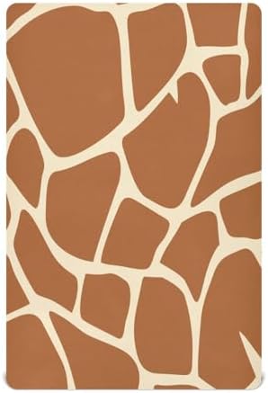 Giraffe Skin Brown Crib Sheets for Baby Toddler