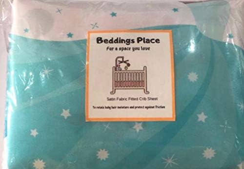 Satin Fitted Crib Sheet with Ballerina Design for Baby and Toddler Beds