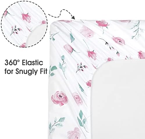 Davids Kids 100 Cotton Fitted Crib Sheets 2 Pack 1