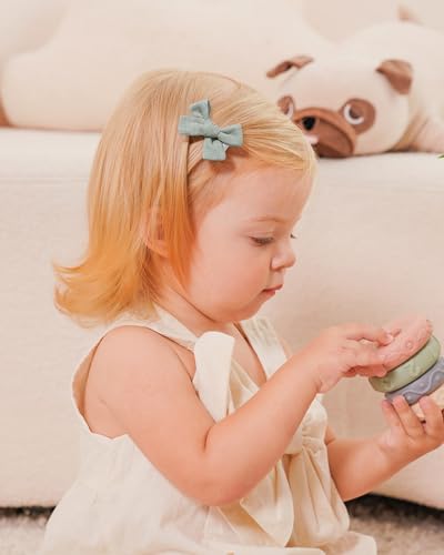 Jollybows Mini Lined Hair Clips Bows for Baby Girls