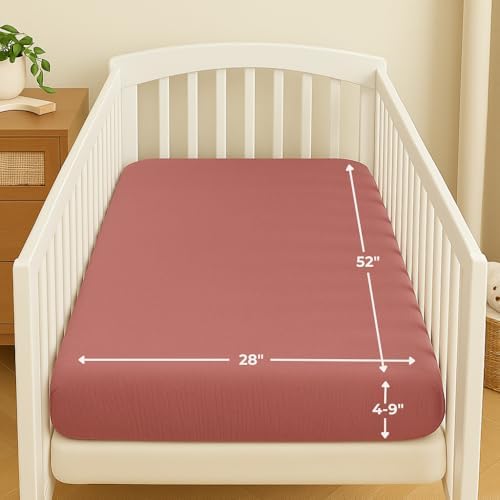 Noras Nursery Organic Cotton Muslin Crib Sheets - Rose 1