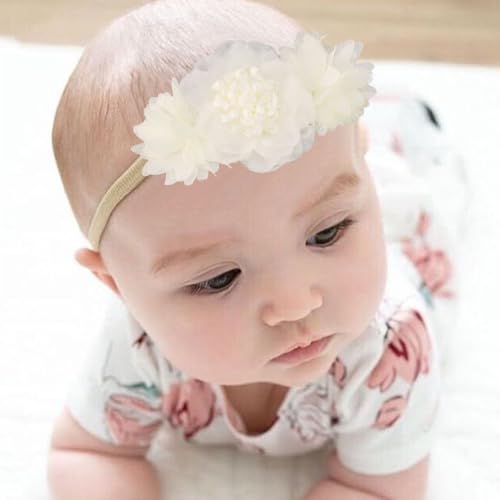 Kenjudess Stretchy Baby Girl Flower Headbands 1