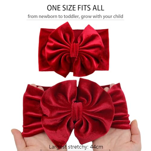 Valentines Bow Headband for Baby Girls