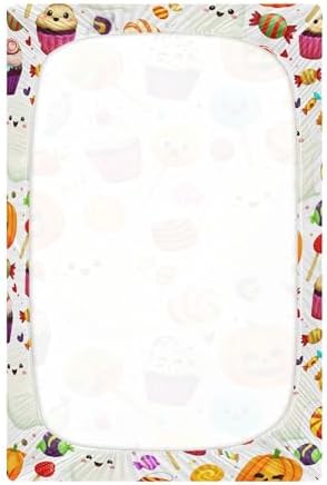 Qilmy Halloween Ghosts Fitted Crib Sheet for Kids