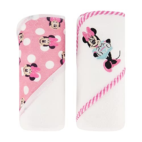 Disney Cudlie Baby Hooded Towels 2 Pack Happy Dots