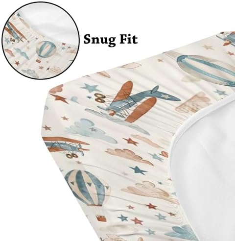 KuphiL10C Plane Baby Sheet for Crib 28x52
