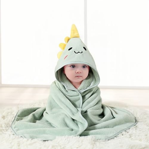 SEVDO 2Pcs Baby Hooded Towel Newborn Toddler Bath Towels