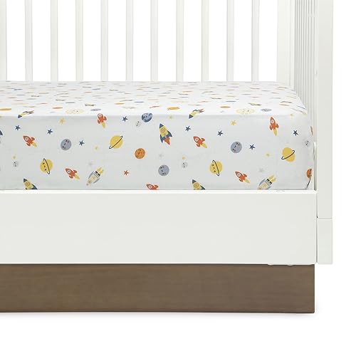 Delta Children 3-Pack Fitted Crib Sheets - Space Exploration Design