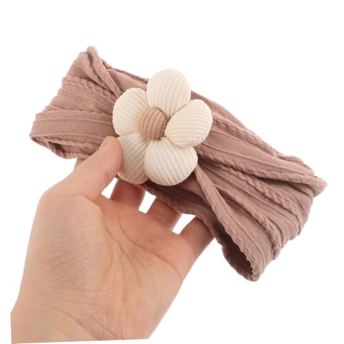 VICASKY 4Pcs Soft Flower Headbands for Newborns and Babies