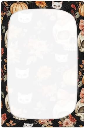 Qilmy Soft Skull Crib Sheet for Baby