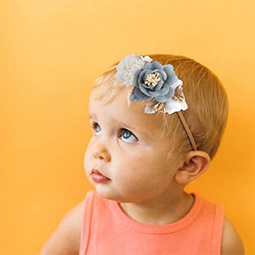 Baby Girl Flower Headband 6PCS Elastic Hairbands