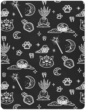 Qilmy Halloween Fitted Crib Sheet for Kids