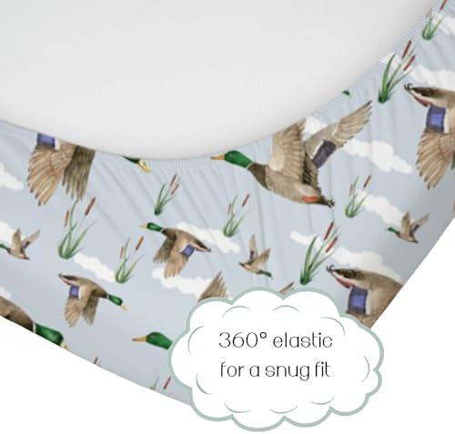 Duck Hunting Mallard Crib Sheet for Baby Boy