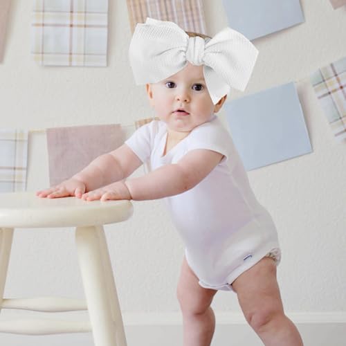 Totority 3pcs Baby Bow Headbands for Newborn Toddler