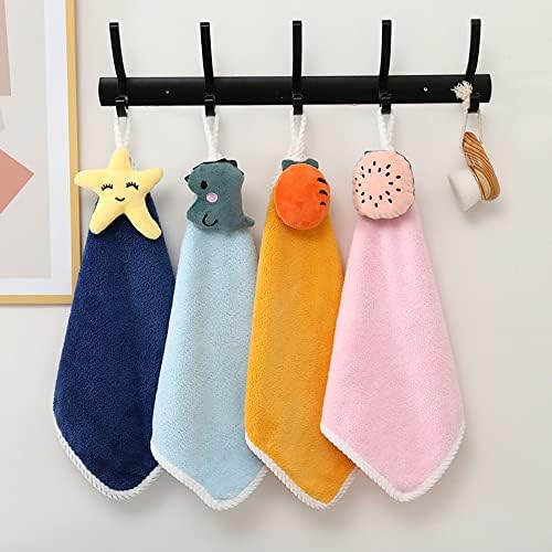 4-Piece Baby Soft Plush Towel Set with Cartoon Animals