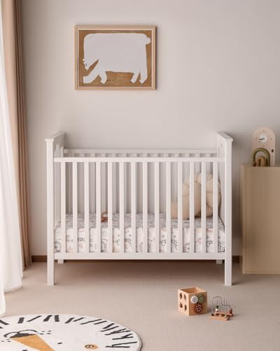 Yoofoss Crib Sheets 2 Pack - 52x28 Microfiber Animal Print