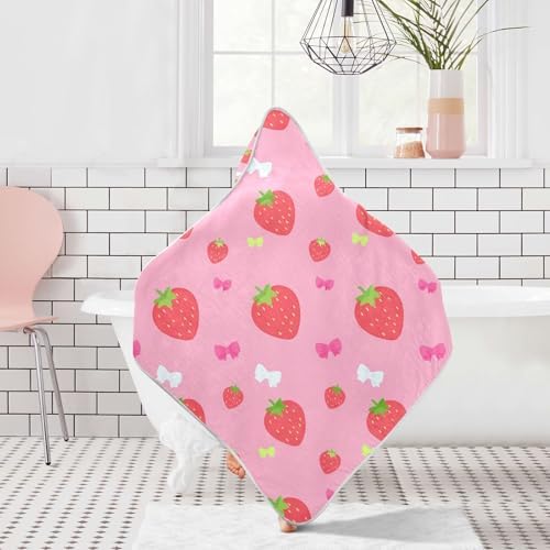 Bulletgxll Hooded Baby Towel 35x35 Inch Soft Cotton