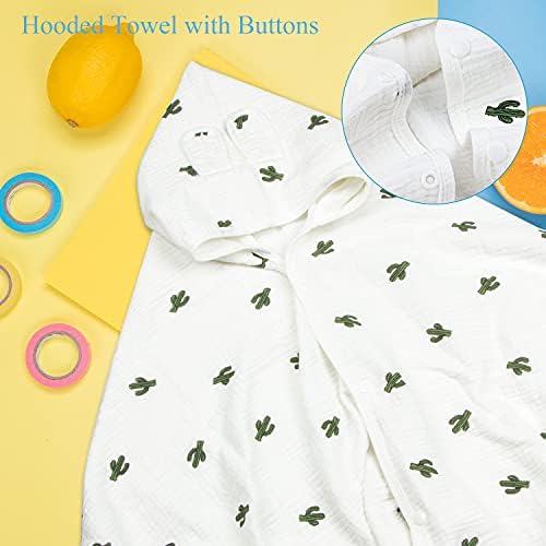Remass Organic Cotton Hooded Towel for Baby Kids