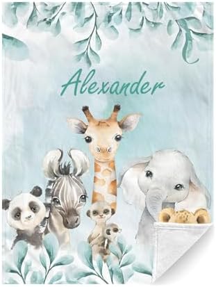 Personalized Baby Blanket with Name for Boys