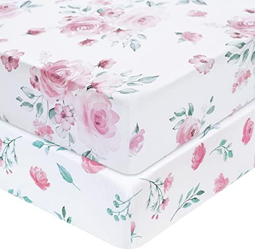 Davids Kids 100 Cotton Fitted Crib Sheets 2 Pack 1