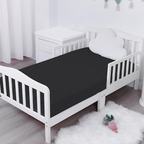 Magik Kover Waterproof Crib Sheets 2 Pack for Boys Black 52x28