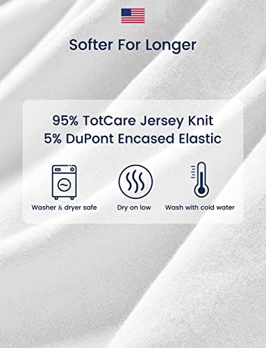 TotAha Ultra Soft Crib Sheets 2 Pack with TotCare Fabric