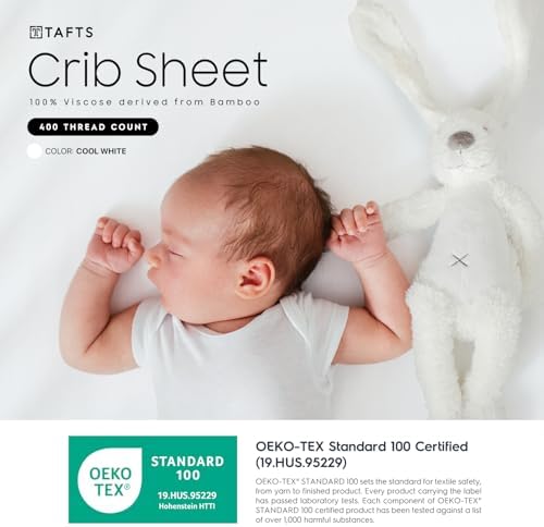 Tafts Crib Sheets - 100 Bamboo Viscose 8 Inch Deep Pocket