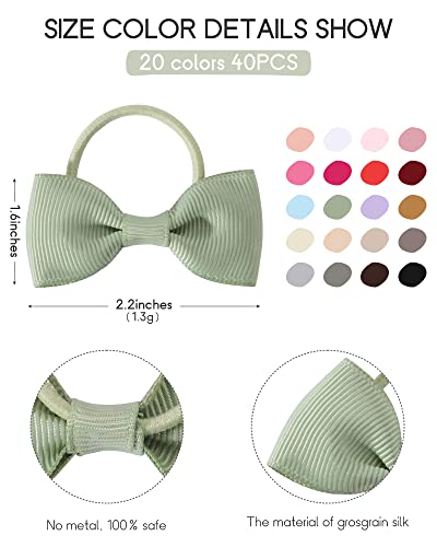 Jollybows 40PCS Baby Girls Headband Hair Bows 1