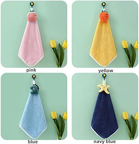 4-Piece Baby Soft Plush Towel Set with Cartoon Animals