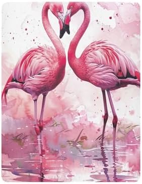 Qilmy Flamingos Crib Sheet - Soft Breathable Snug Fit