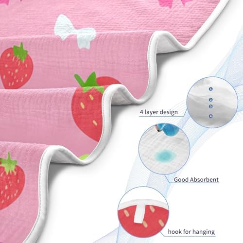 Bulletgxll Hooded Baby Towel 35x35 Inch Soft Cotton
