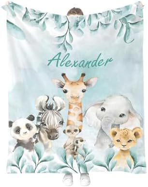 Personalized Baby Blanket with Name for Boys