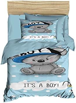 OZINCI 100 Cotton Boy Themed Bedding Set 4 Piece Crib Bedding