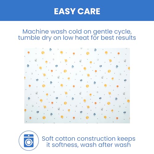 Delta Children 3-Pack Fitted Crib Sheets - Space Exploration Design