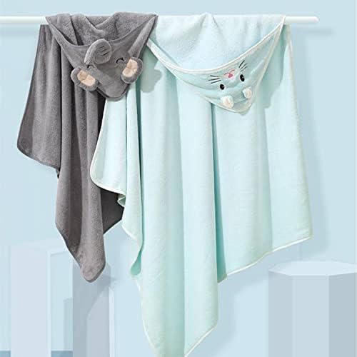 Flannel Fleece Animal Hooded Bath Towel for Kids Pink