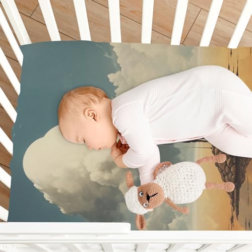 Wajiw Fairy Tale Crib Sheets Soft Breathable Fitted