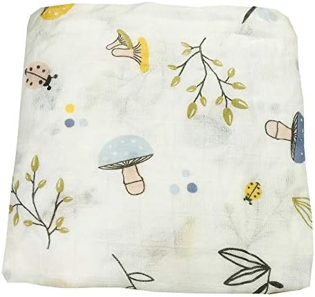Organic Cotton Muslin Swaddle Blanket for Baby - Soft and Reusable
