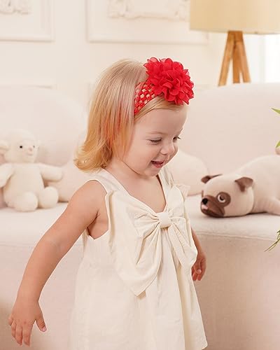 Jollybows 18pcs Baby Girls Headband Chiffon Flower and 40pcs Hair Bows