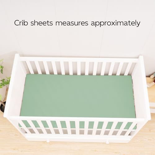 100 Cotton Extra Soft Muslin Crib Sheet Green 28x52