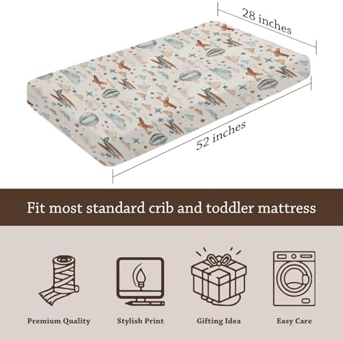 KuphiL10C Plane Baby Sheet for Crib 28x52