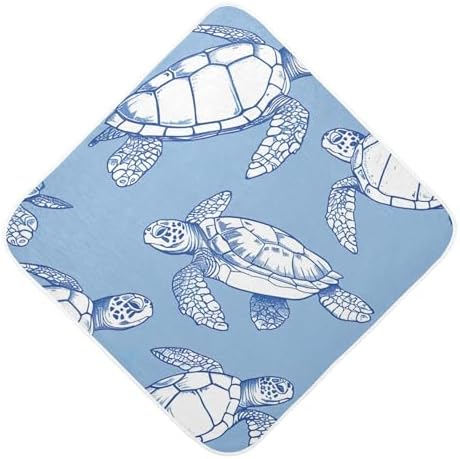 PaChyLuu Sea Turtle Baby Hooded Towel 35x35 Inch