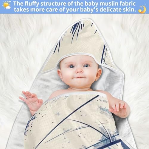 PaChyLuu Sea Baby Hooded Towel 30x30 Inch Soft Cotton