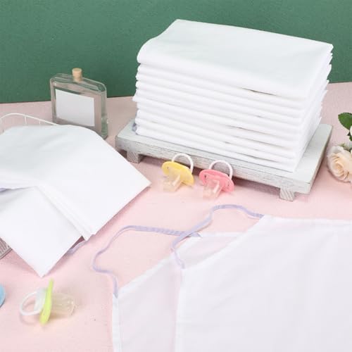 Newwiee 16 Pcs Daycare Cot Sheets 20x48 White Microfiber
