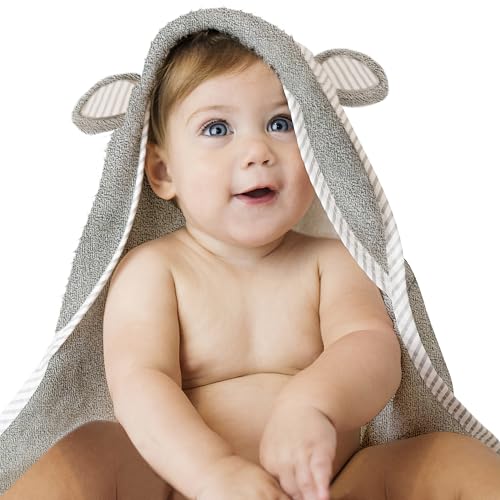 San Francisco Baby Hooded Towels - Grey