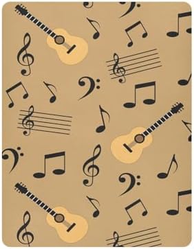 KICPOAY Music Guitars Note Crib Sheet for Baby